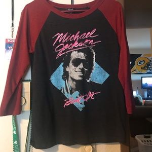 3/4 sleeve length Michael Jackson Tee